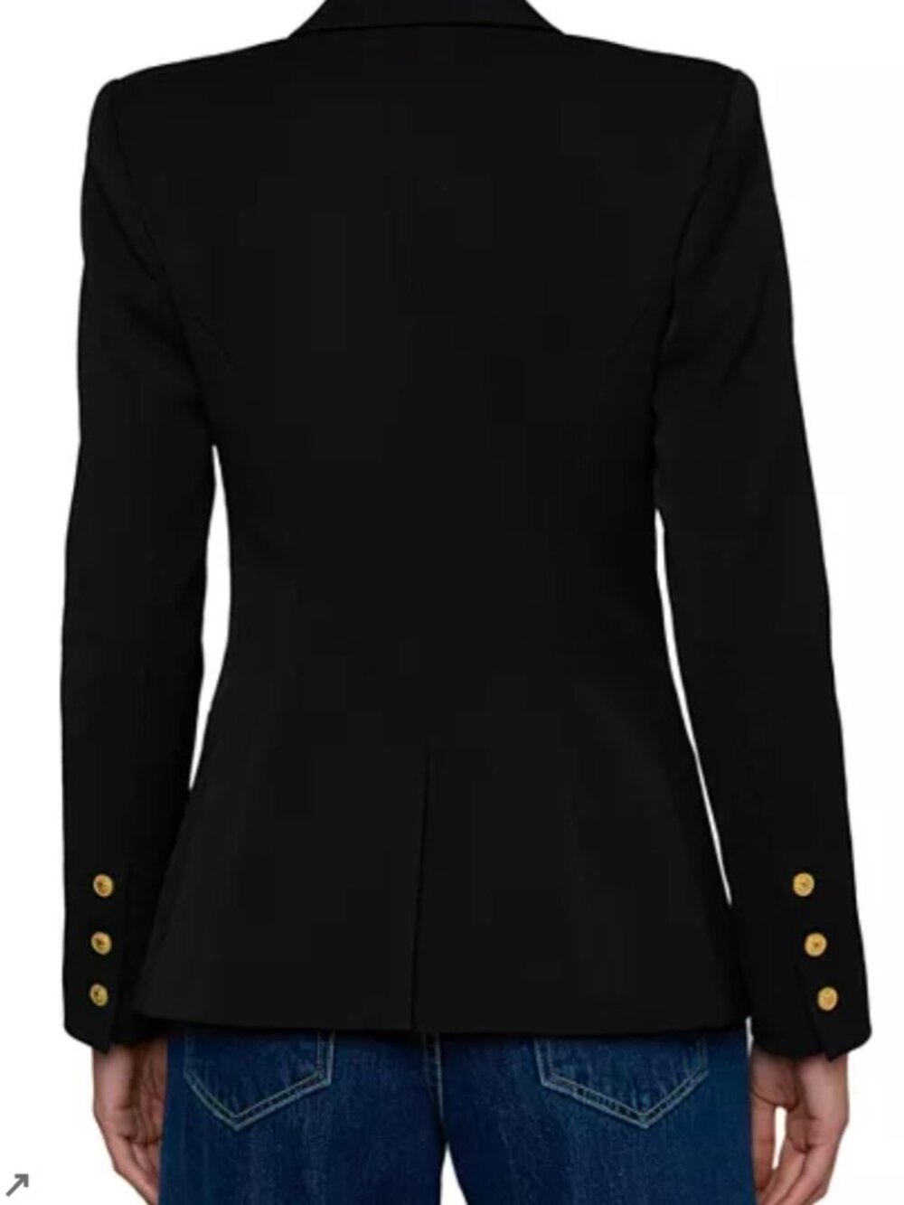 NWT Black L'AGENCE Kyomi Double Breasted Blazer Size 8 - Picture 3 of 7